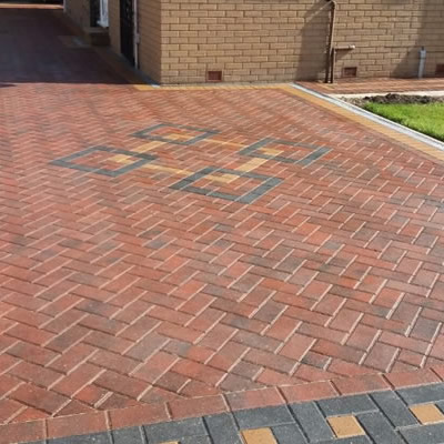 image of a block paving driveway in Suffolk